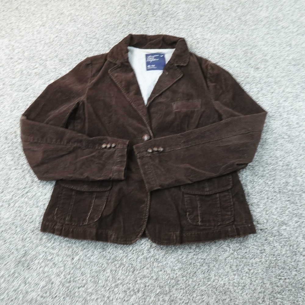 VTG American Eagle Blazer Womens XL Brown Corduroy Sport Coat Suit Jacket Y2K